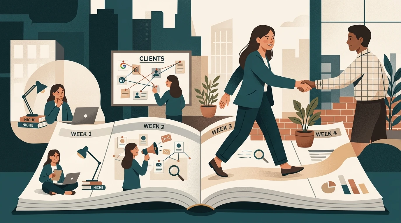 Get Your First Digital Marketing Client: A 4-Week Plan