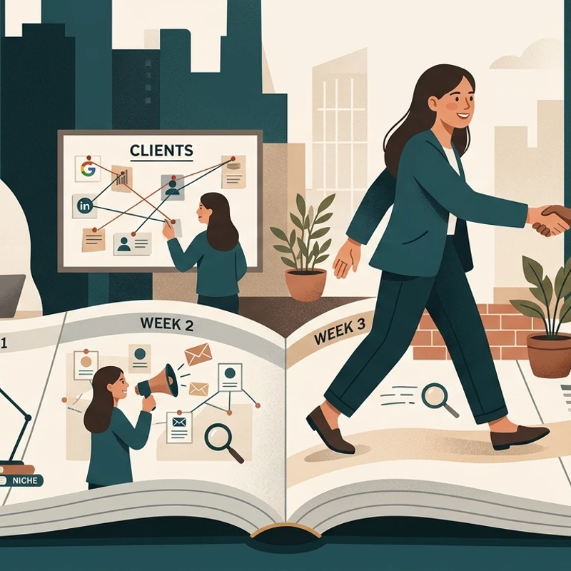 Get Your First Digital Marketing Client: A 4-Week Plan